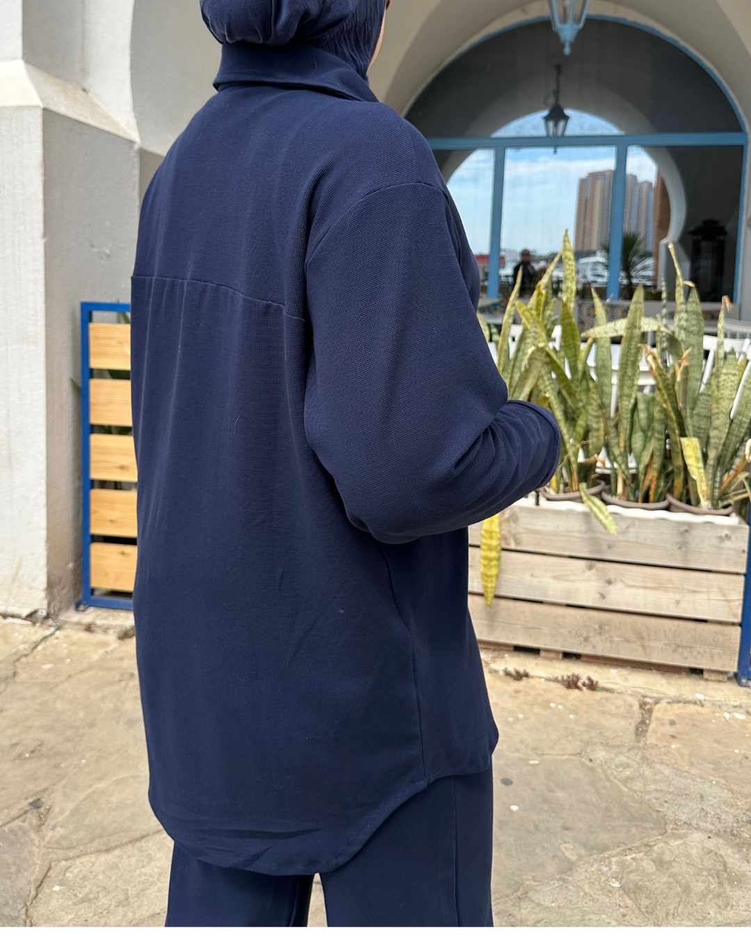 Surchemise Coton - Taille: Taille 2 = 40-46 | Couleur: Bleu nuit