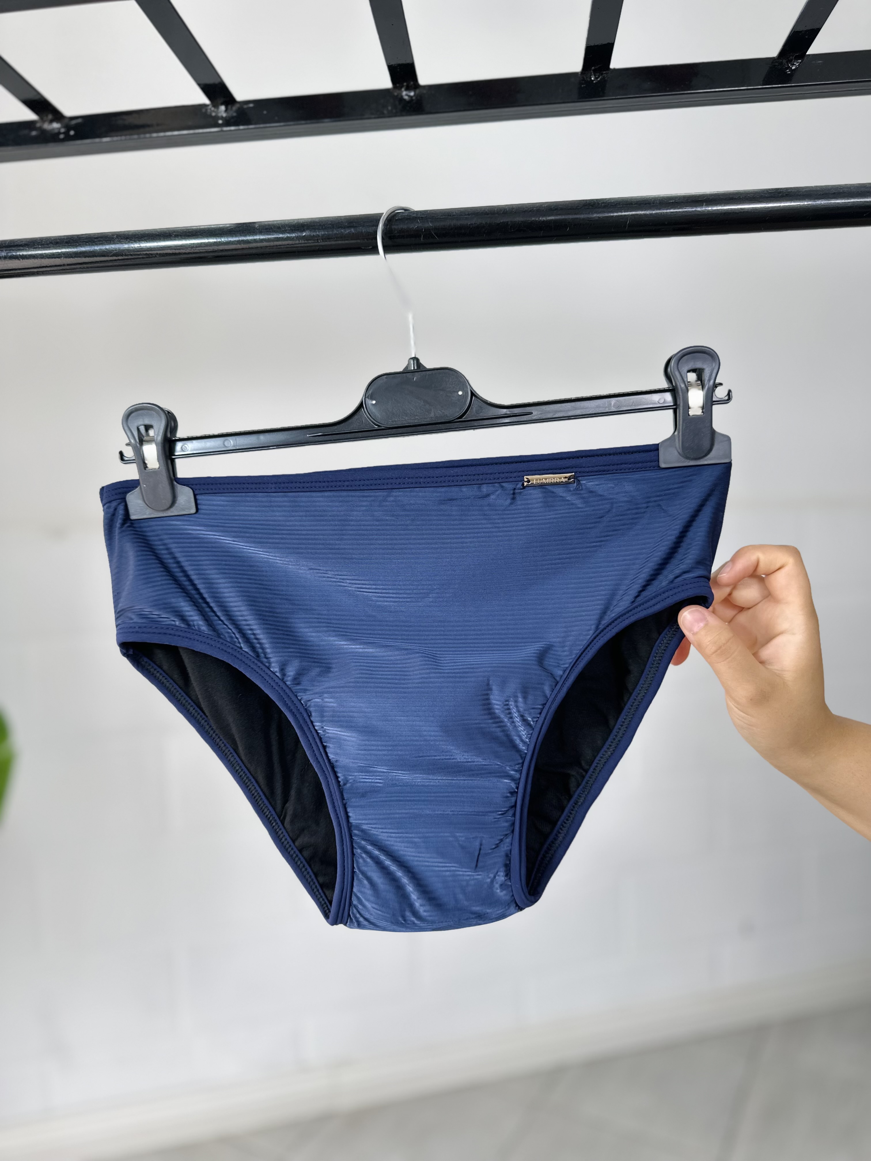 Culotte menstruelle Satiné  - Taille: S = 34 - 36 | Couleur: Bleu